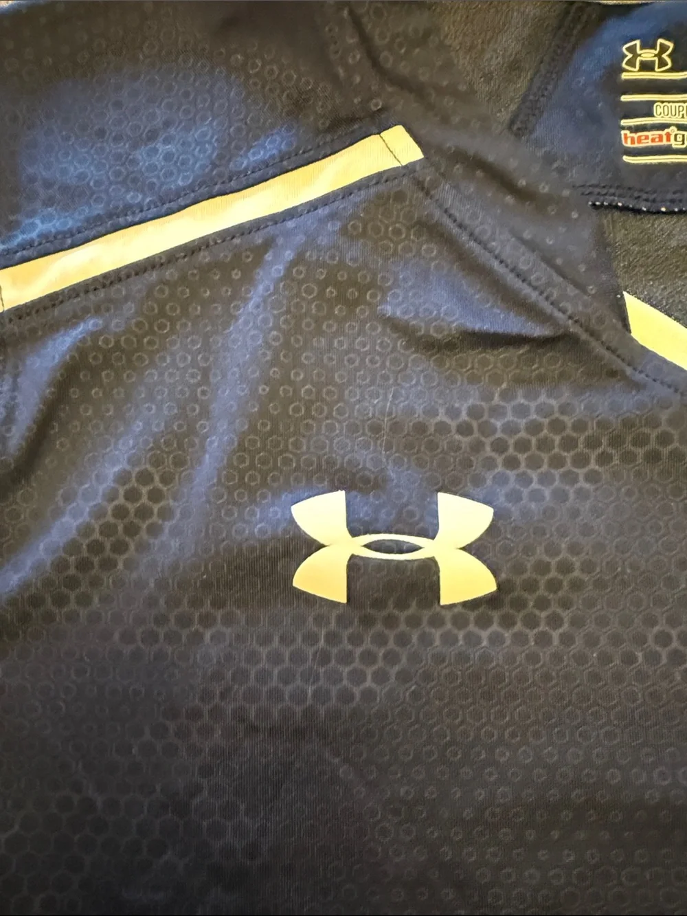 Under Armour Navy and White Youth Athletic Jersey